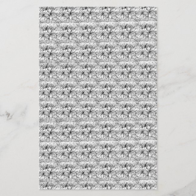 best silver flowers 5.5" x 8.5" Flyer Paper (Front)