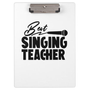 Best Singing Teacher Clipboard