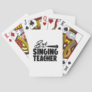 Best Singing Teacher Playing Cards