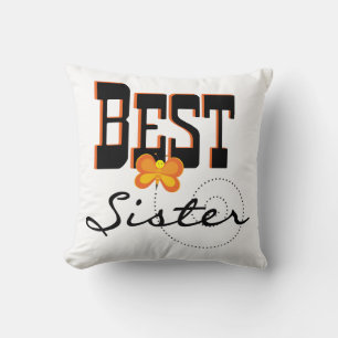Best Sister Butterfly Gifts Cushion