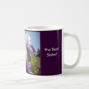 Best Sister Coffee Cup gifts Christmas Purple Iris