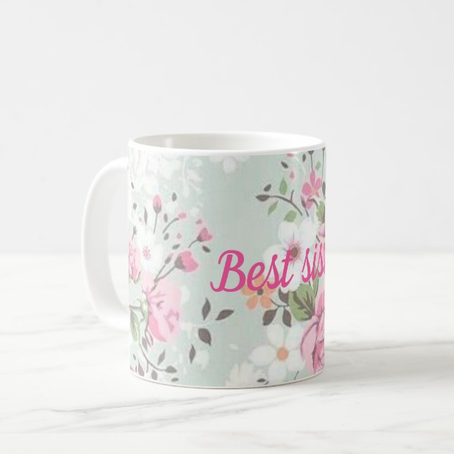 Best sister coffee mug (Front Left)