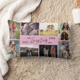 Best Sister Ever – 8 Photo Collage Pillow