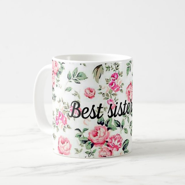 Best sister ever coffee mug (Front Left)