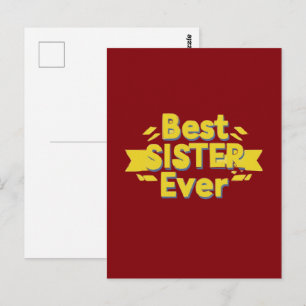 Best Sister Ever Postcard