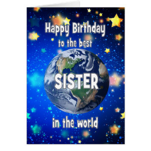 Best Sister In The World Birthday