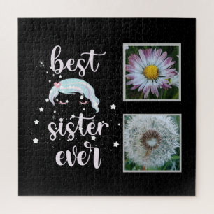 Best Sister Photo Template Jigsaw Puzzle