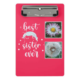 Best Sister Photo Template Mini Clipboard