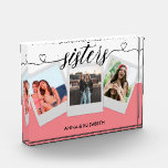 Best Sister Pink Custom Text Photo Collage Love<br><div class="desc">Best Sister Pink Custom Text Photo Collage Love</div>