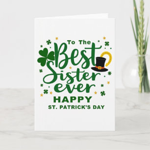 Best Sister St Patricks Day Card