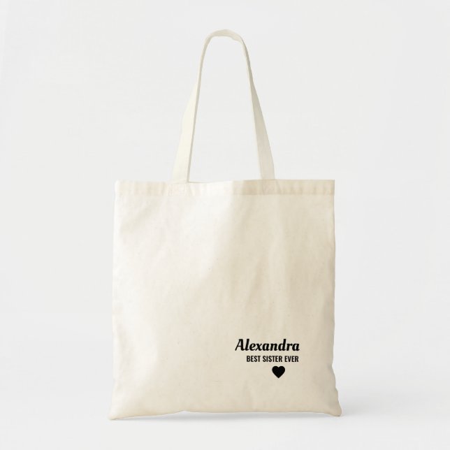 Best Sister Tote Bag (Front)