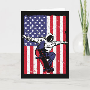 Best Skateboarder Art For Men Women Skateboard Ska Card