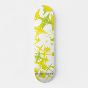 BEST SKATEBOARDS - YELLOW STARS ON WHITE