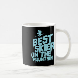 Best Skier On The Mountain Skiing Coffee Mug