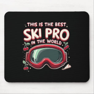 Best Skiing Pro Sports Snow Mouse Pad