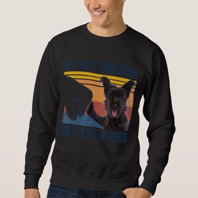 Best Skye Terrier Mum Ever  Dog Mum Mothers Sweatshirt (Front)