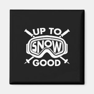 Best Snowboard Skiing Ride Gift Cute Skiers Men Wo Magnet