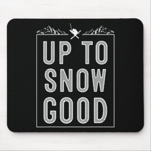 Best Snowboard Skiing Ride Gift Cute Skiers Men Wo Mouse Pad