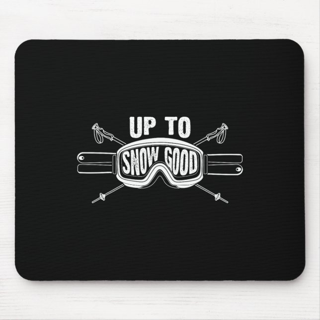 Best Snowboard Skiing Ride Gift Cute Skiers Men Wo Mouse Pad (Front)