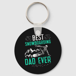 Best Snowboarding Dad Ever Snowboarder Father Snow Key Ring