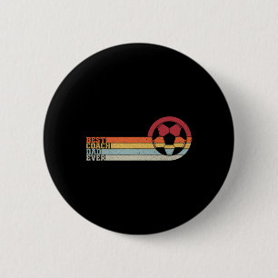 Best Soccer Coach Dad Of All Time 6 Cm Round Badge