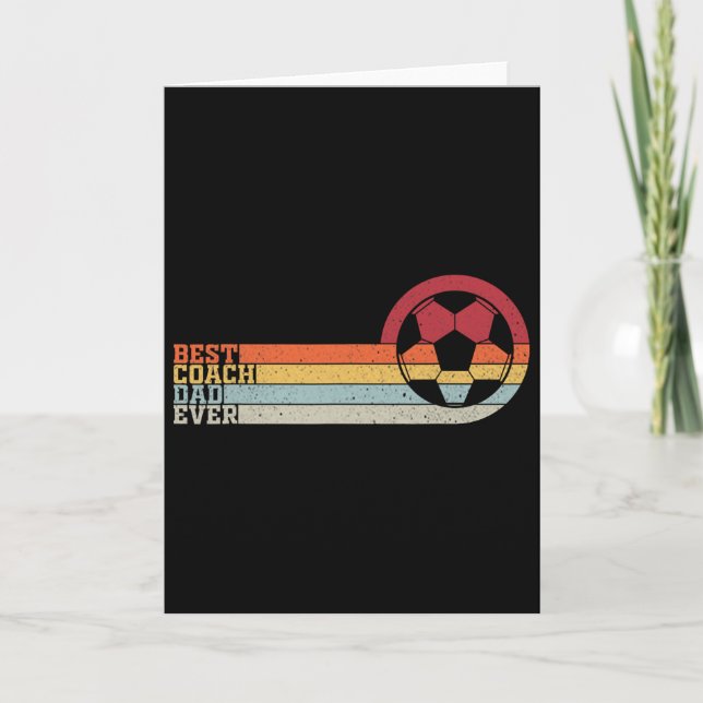 Best Soccer Coach Dad Of All Time  Card (Front)