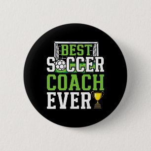 Best Soccer Coach Ever Funny Trainer 6 Cm Round Badge