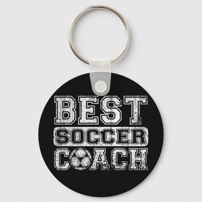 Best Soccer Coach Key Ring (Front)