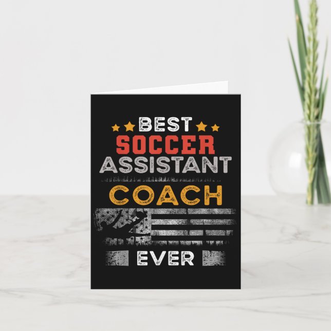 Best Soccer Istant Coach Ever _ Istant Coach  Card (Front)