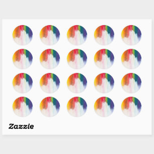 Best Solid Colour And Texture Classic Round Sticke Sticker