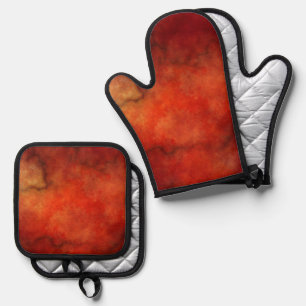 Best Solid Colour Silver Quilted Heat Protection Oven Mitt & Pot Holder Set