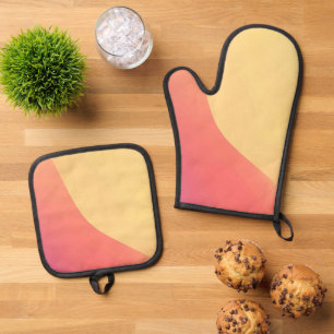 Best Solid Colour Silver Quilted Heat Protection  Oven Mitt & Pot Holder Set
