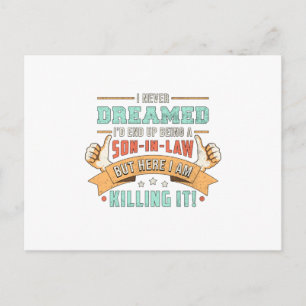 Best Son In Law Son Freaking Proud Greatest Gift Postcard
