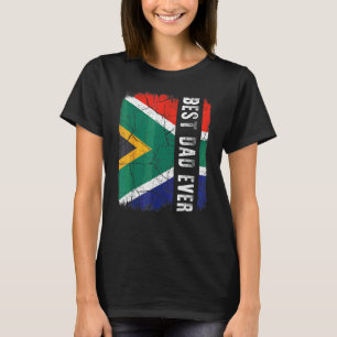 Best South African Dad Ever Africa Flag Father's D T-Shirt