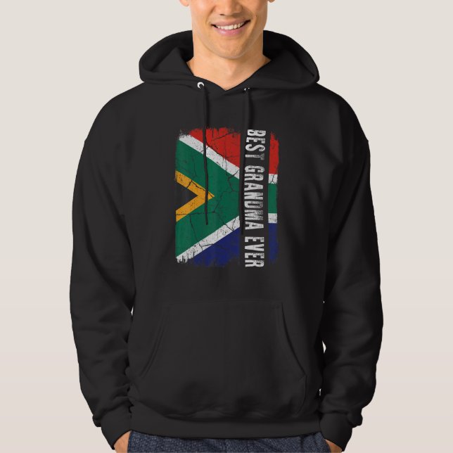Best South African Grandma Ever Africa Flag Mother Hoodie (Front)