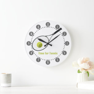 Best Sport   Time For Tennis Large Clock