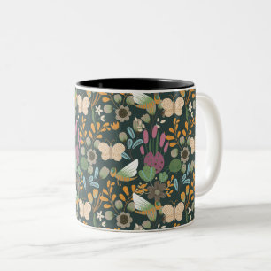 Best Spring Pattern Two-Tone Coffee Mug