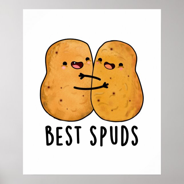 Best Spuds Funny Best Buddies Potato Pun  Poster (Front)