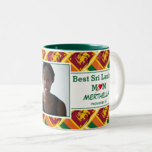 BEST SRI LANKAN MOM Personalised Photo Two-Tone Coffee Mug
