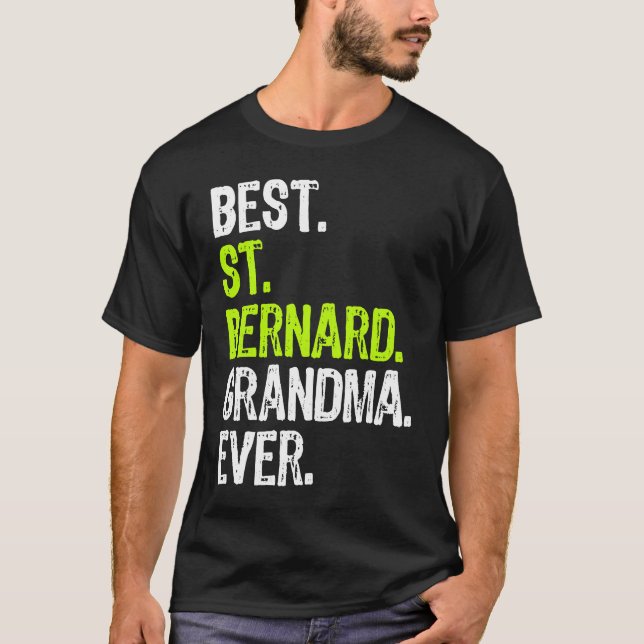 Best St Bernard Grandma Ever Dog T-Shirt (Front)
