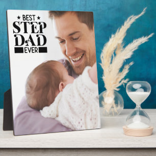 Best Step Dad Ever Fathers Day Custom Photo Plaque