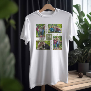 Best Stepdad Ever 4 Photo T-Shirt