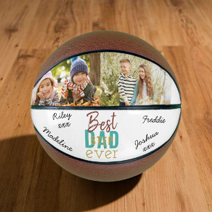 Best Stepdad Ever Custom Photo Signed Basketball