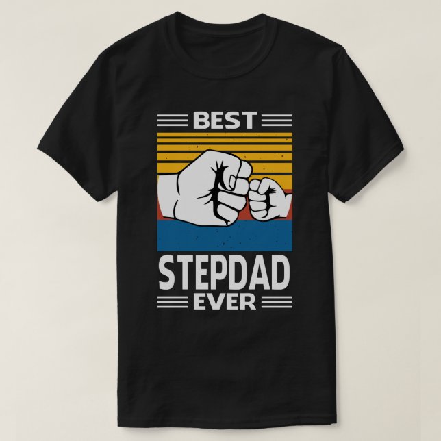 Best STEPDAD Ever Vintage Father's Day T-Shirt (Design Front)