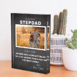 Best Stepdad | Father's Day Photo Block<br><div class="desc">A father is someone who cares and helps and loves even if you're not his own. Share your gratitude on father's day with our personalised Step-Dad Photo Block. Add your custom wording to this design by using the "Edit this design template" boxes on the right hand side of the item,...</div>