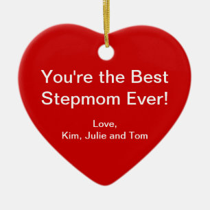 Best Stepmom Ceramic Ornament