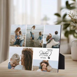 Best Stepmom Ever Custom Photo Collage Plaque