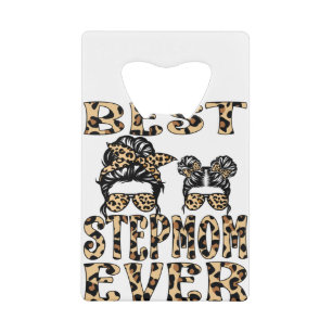 Best Stepmom Ever Leopard Plaid Mother's Day
