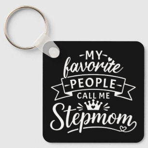 Best Stepmom Gift From Cute Blended Family Key Ring