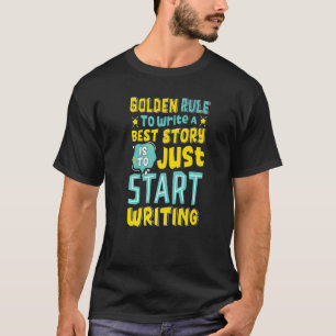 Best Story Start Writing Book Writer Author Graph T-Shirt